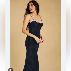 Rouje Dune dress in navy